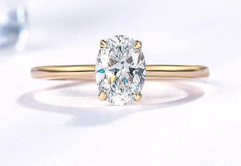 10k Yellow Gold Diamond Engagement Ring