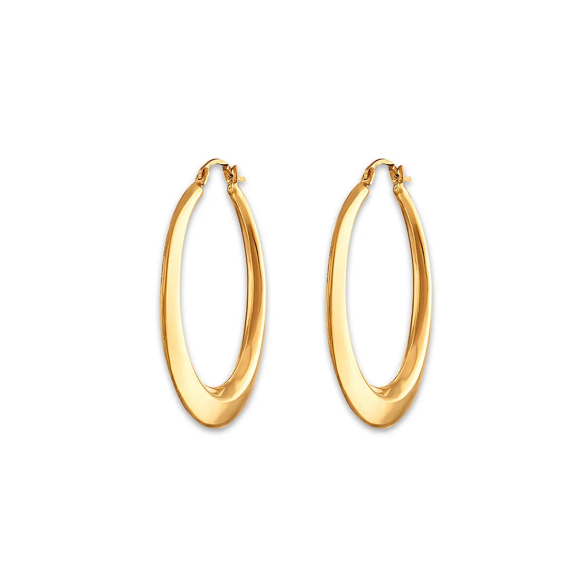 10KT Yellow Gold 30MM Hoop Earrings
