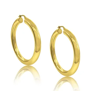 14K Gold Dahlia Hoops