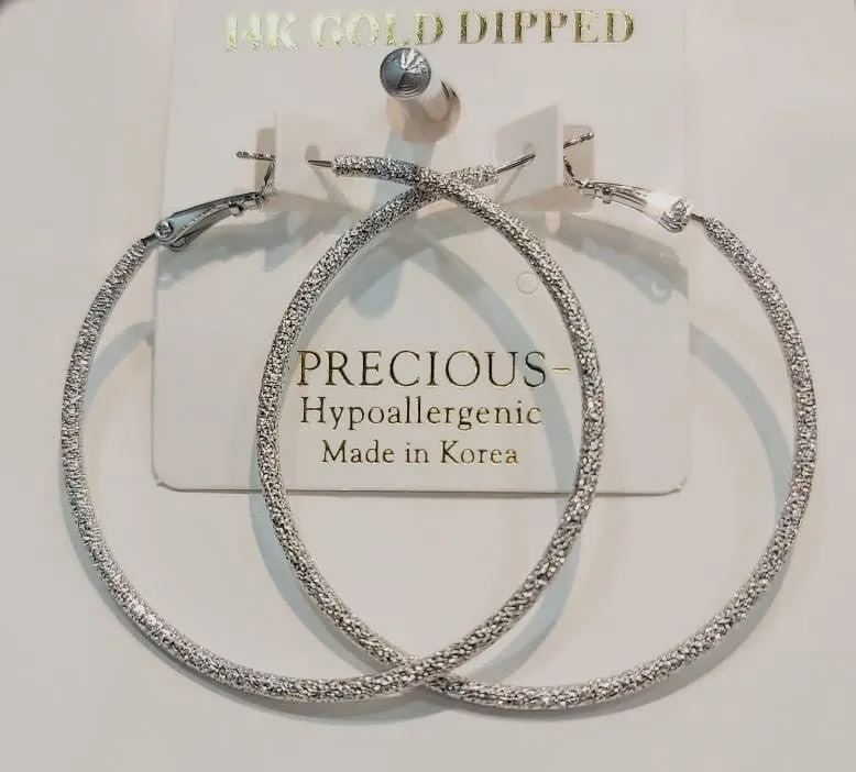 14k gold dipped hoop earrings