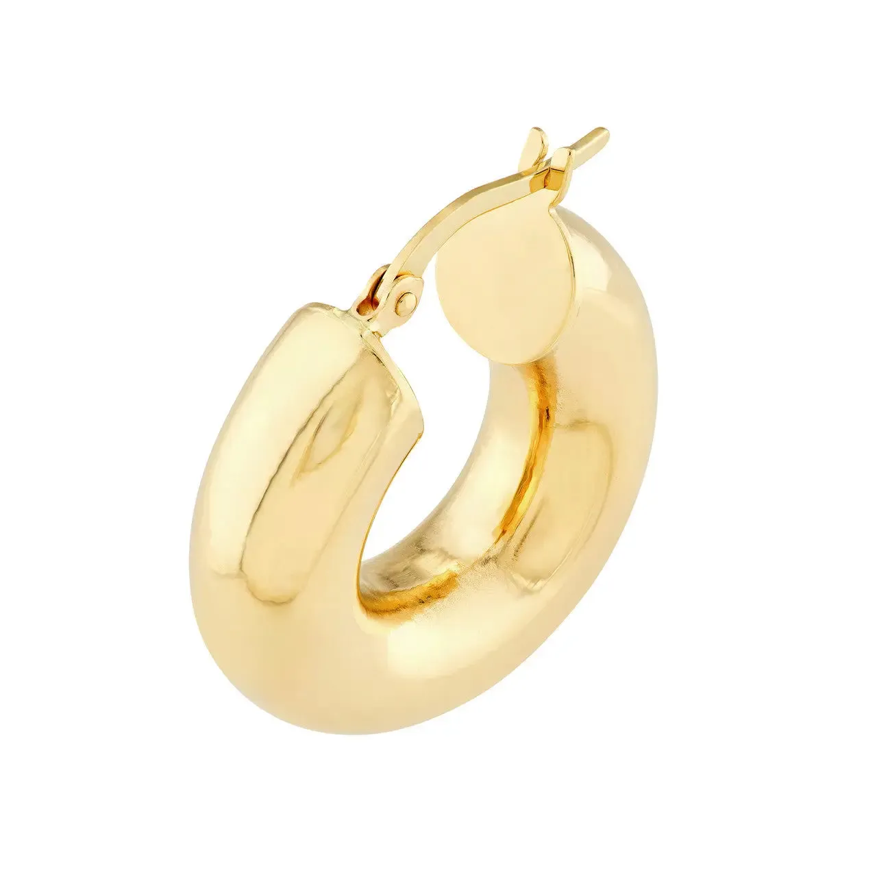 14k Polished Chunky Hoop Earrings