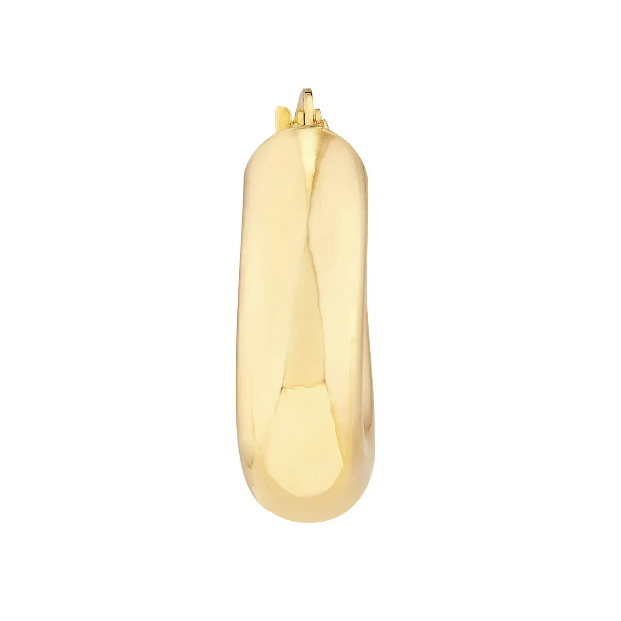 14k Polished Chunky Hoop Earrings