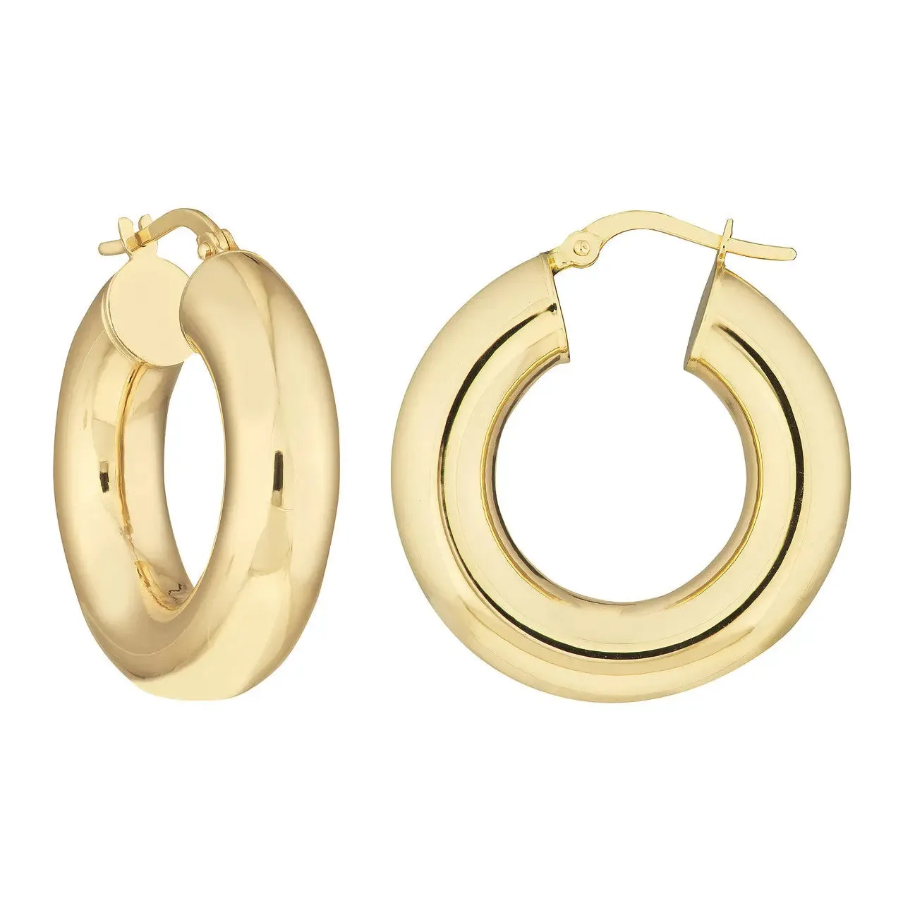 14k Polished Chunky Hoop Earrings