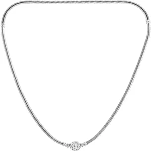 16inch 3mm European Snake Chain Charm Bead Pendant Necklace