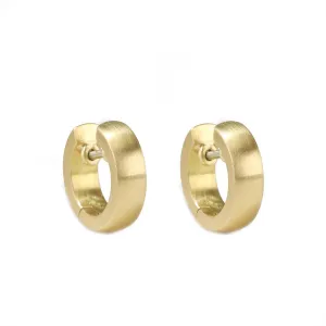 20K Gold Narrow "Huggie" Hoops