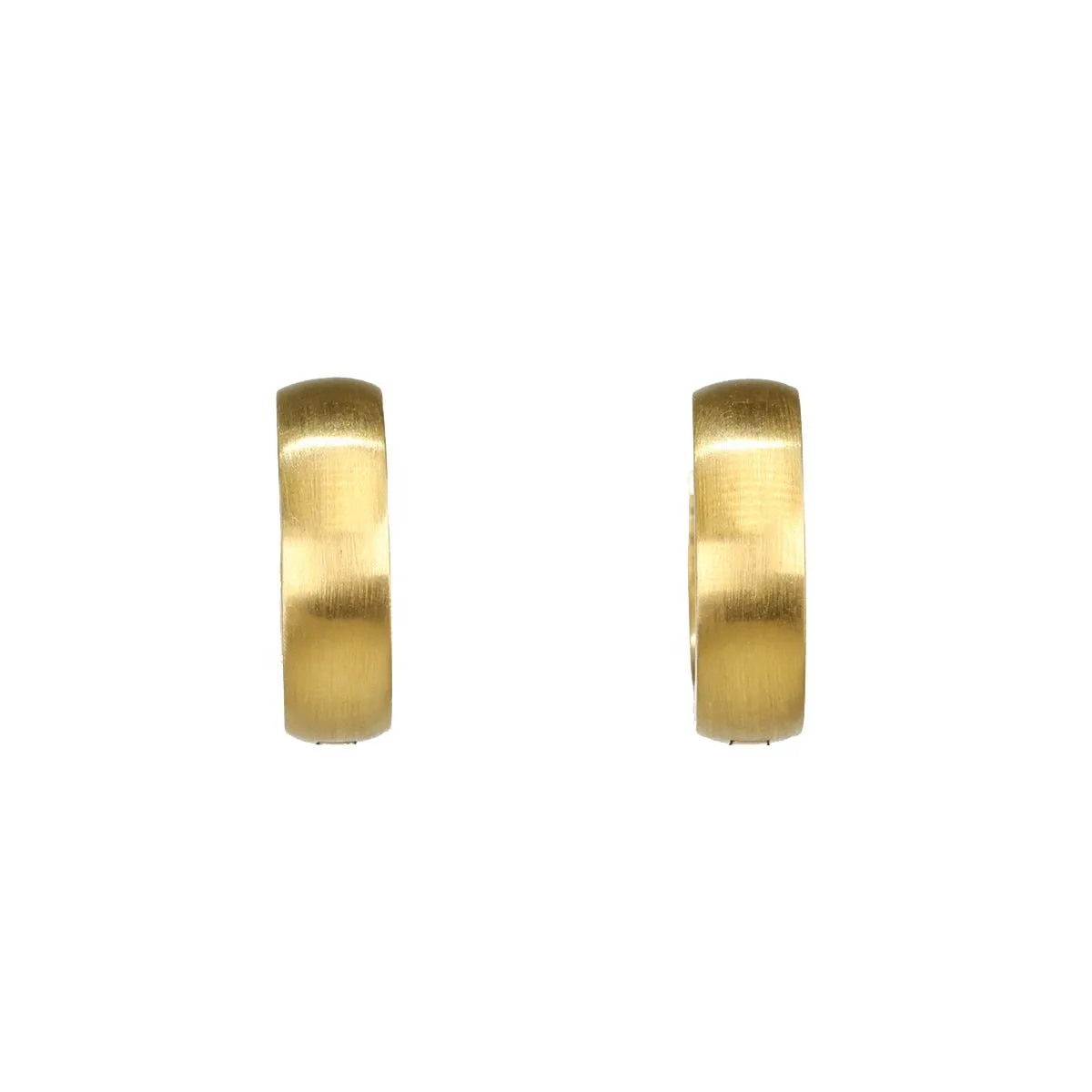 20K Gold Narrow "Huggie" Hoops