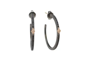 25 MM CRIVELLI HOOP EARRINGS