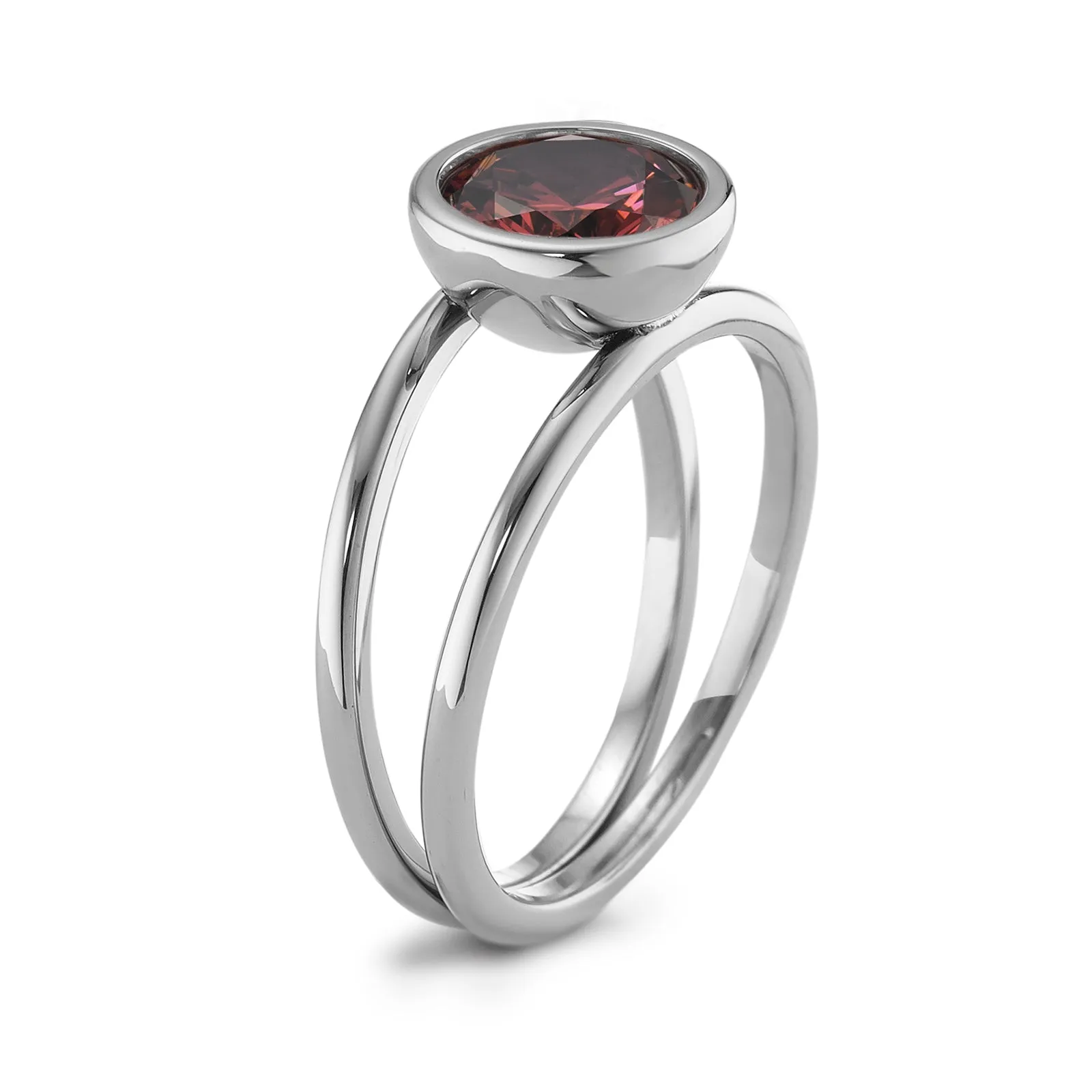 593987 TeNo Joy Ring, Scarlet 9.5mm