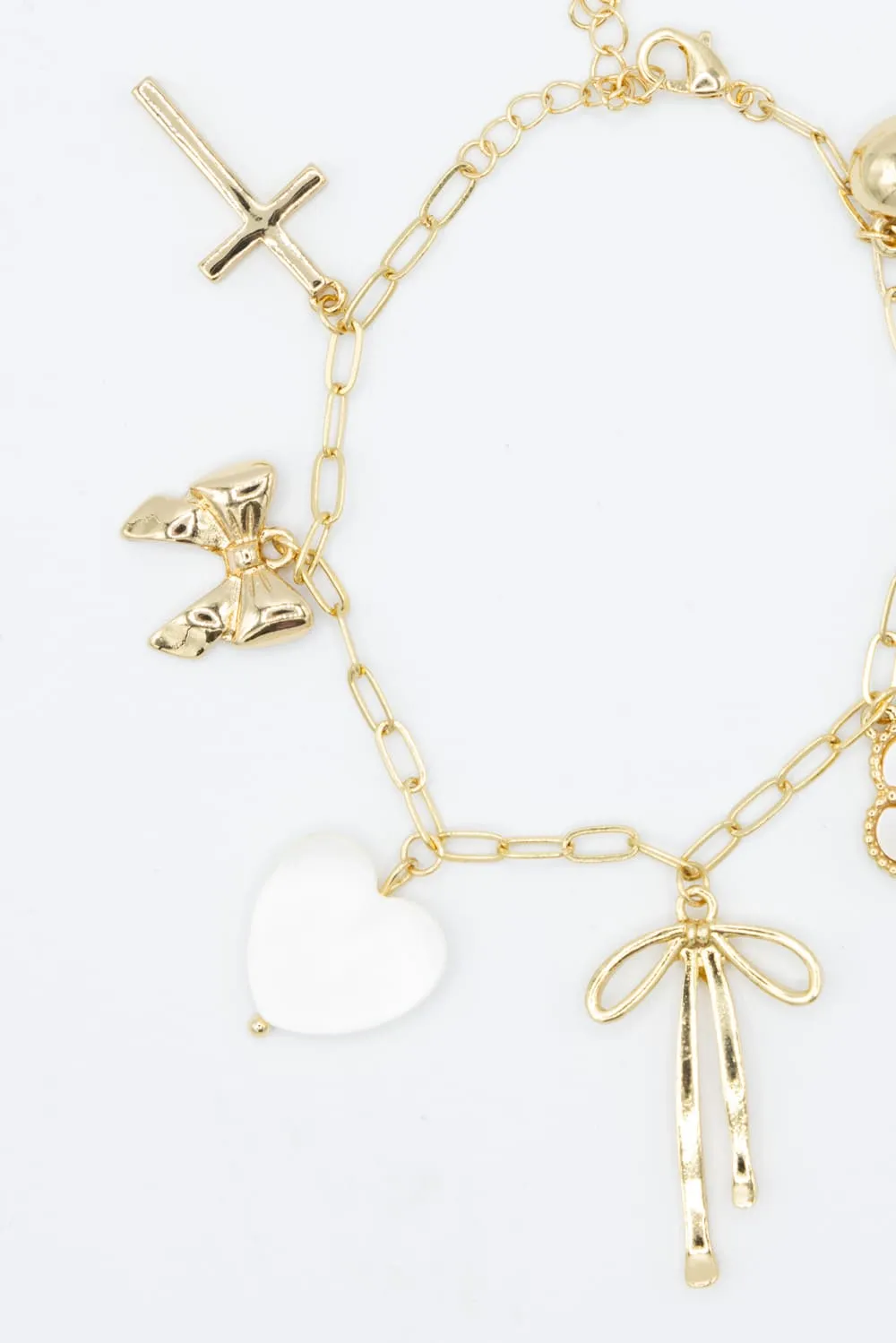 7 Charm Bracelet in White Gold | NBA114GDWHT