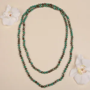 72028 - 7 - Beaded Necklace - TQ Brown