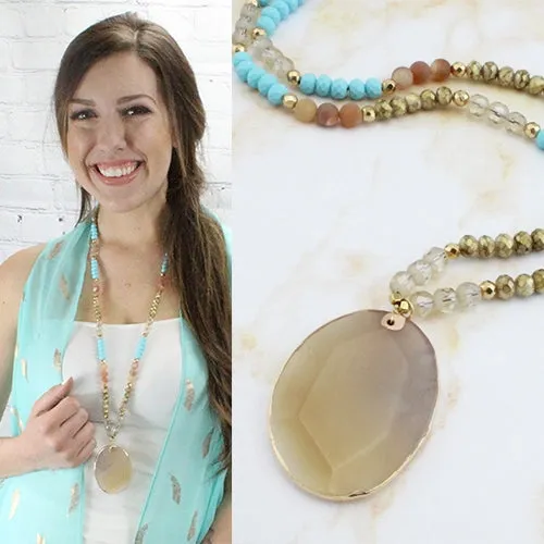 72565 - Natural Stone Necklace