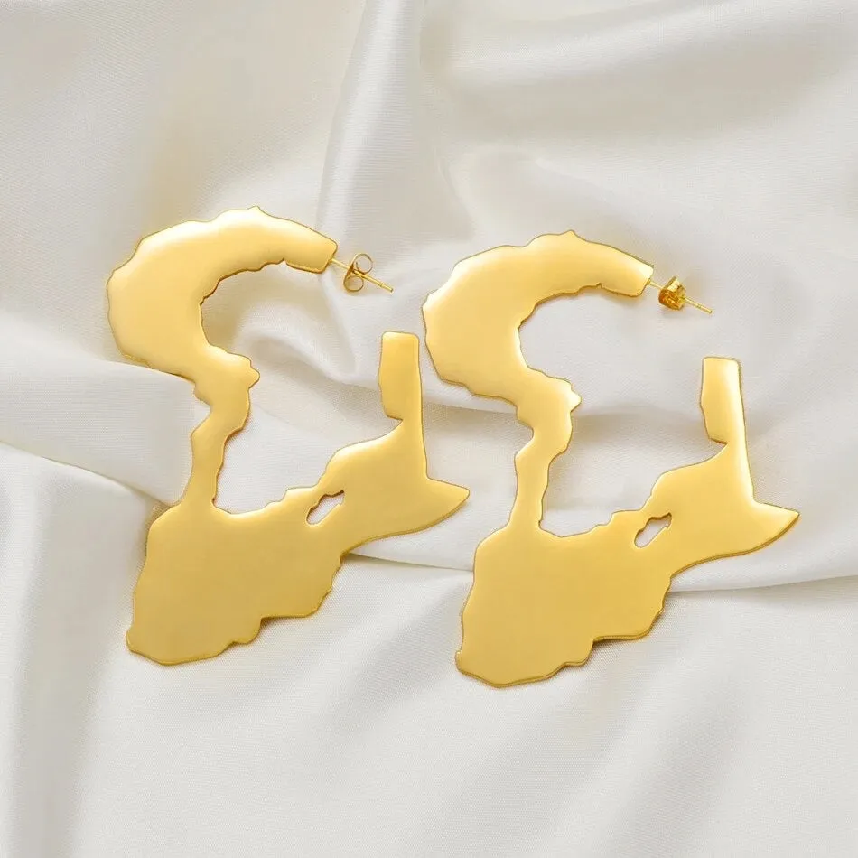 7cm  Africa hoop earring