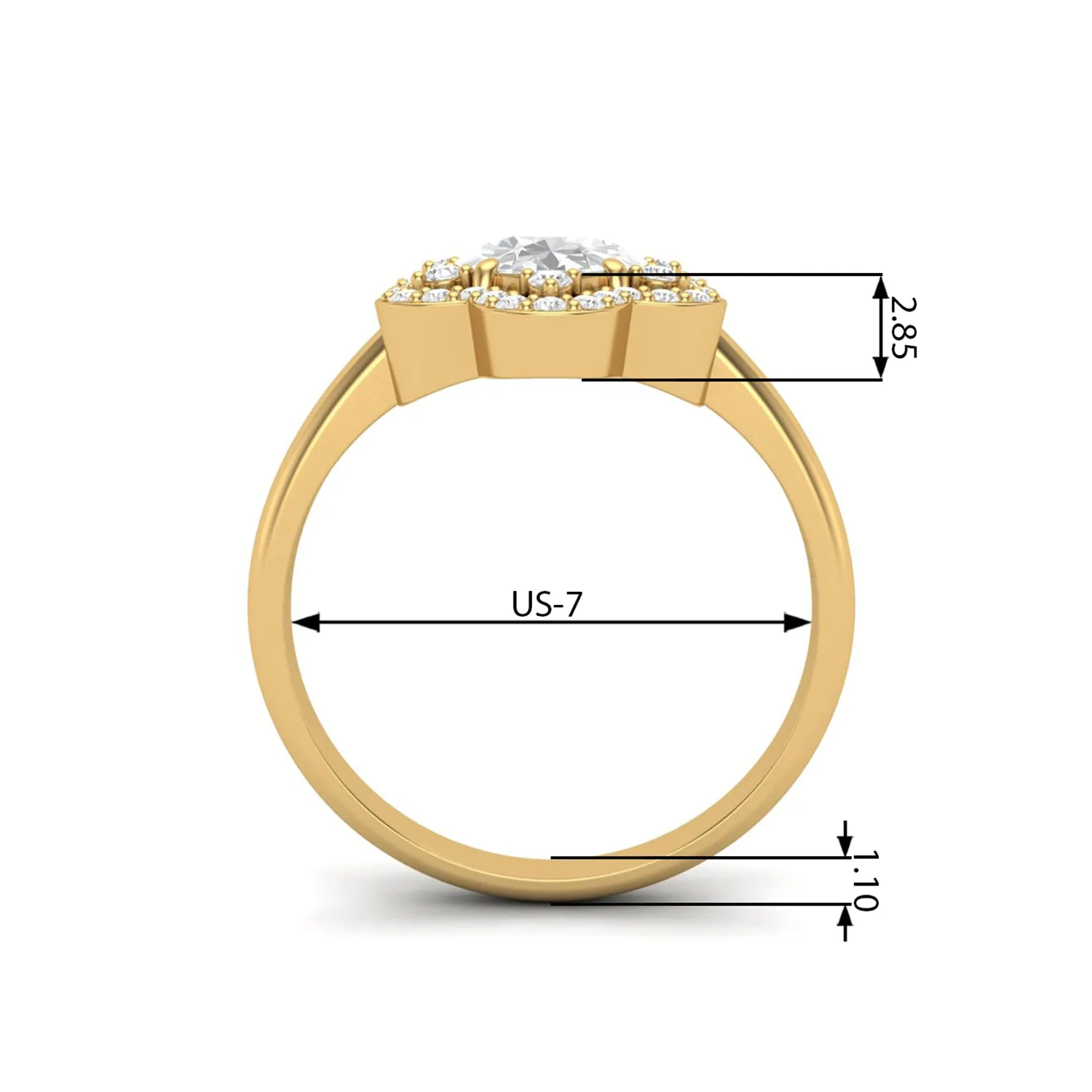925 Sterling Silver Oval 8x6mm Natural Moissanite Diamond Women Engagement Ring