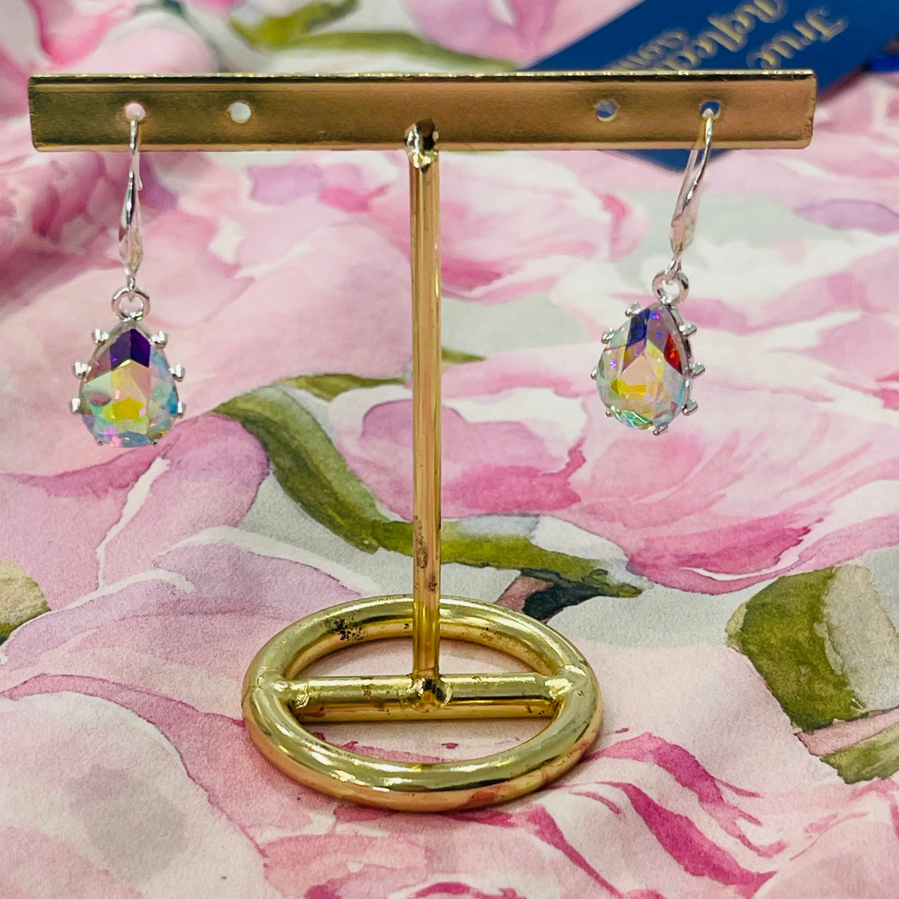 AB Crystal drop earrings