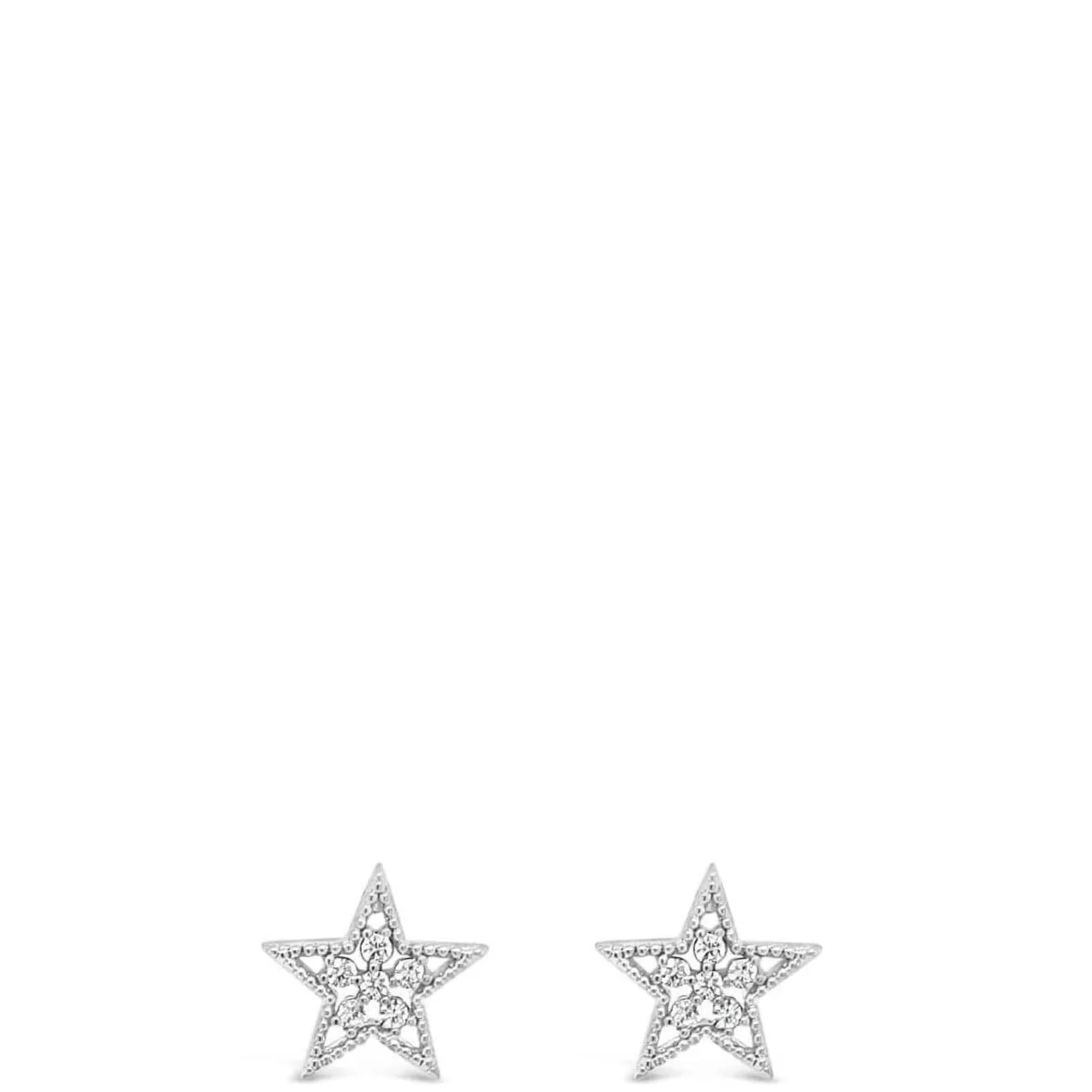 Absolute Silver Small Star Stud Earrings