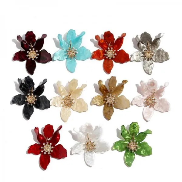 Acrylic Flower Earrings