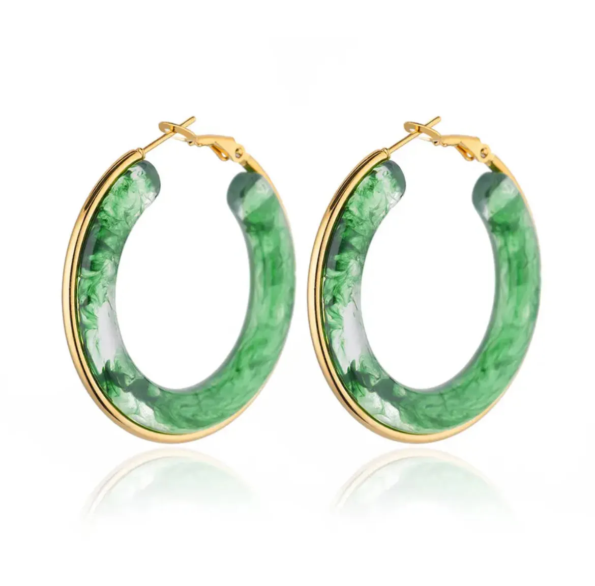 Acrylic Hoop Earrings