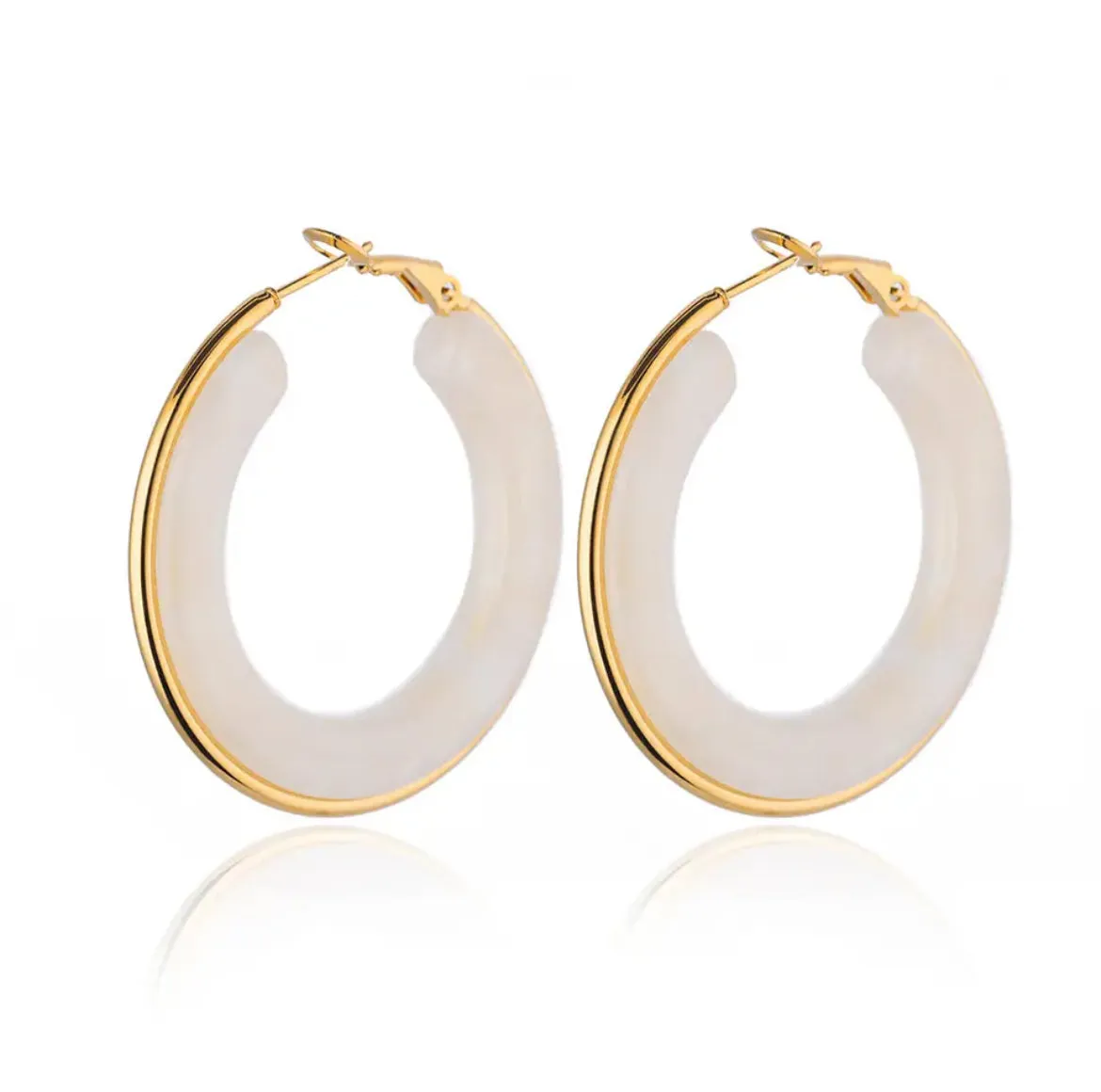 Acrylic Hoop Earrings