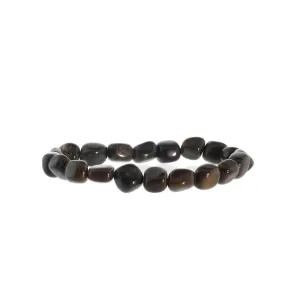 Agate Black Tumbled Bracelets
