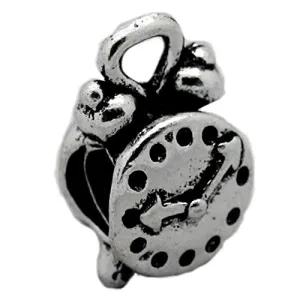 Alarm Clock European Bead Compatible for Most European Snake Chain Bracelet