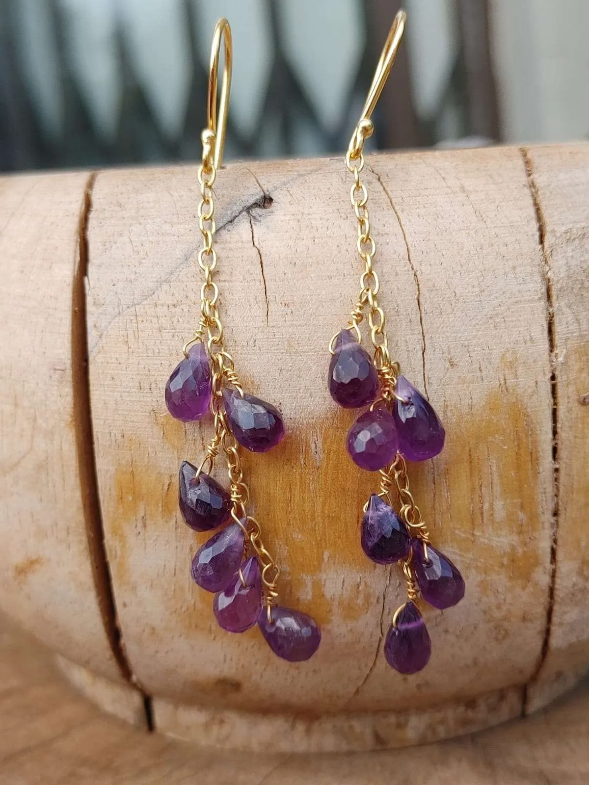 Amethyst Dangle Earrings