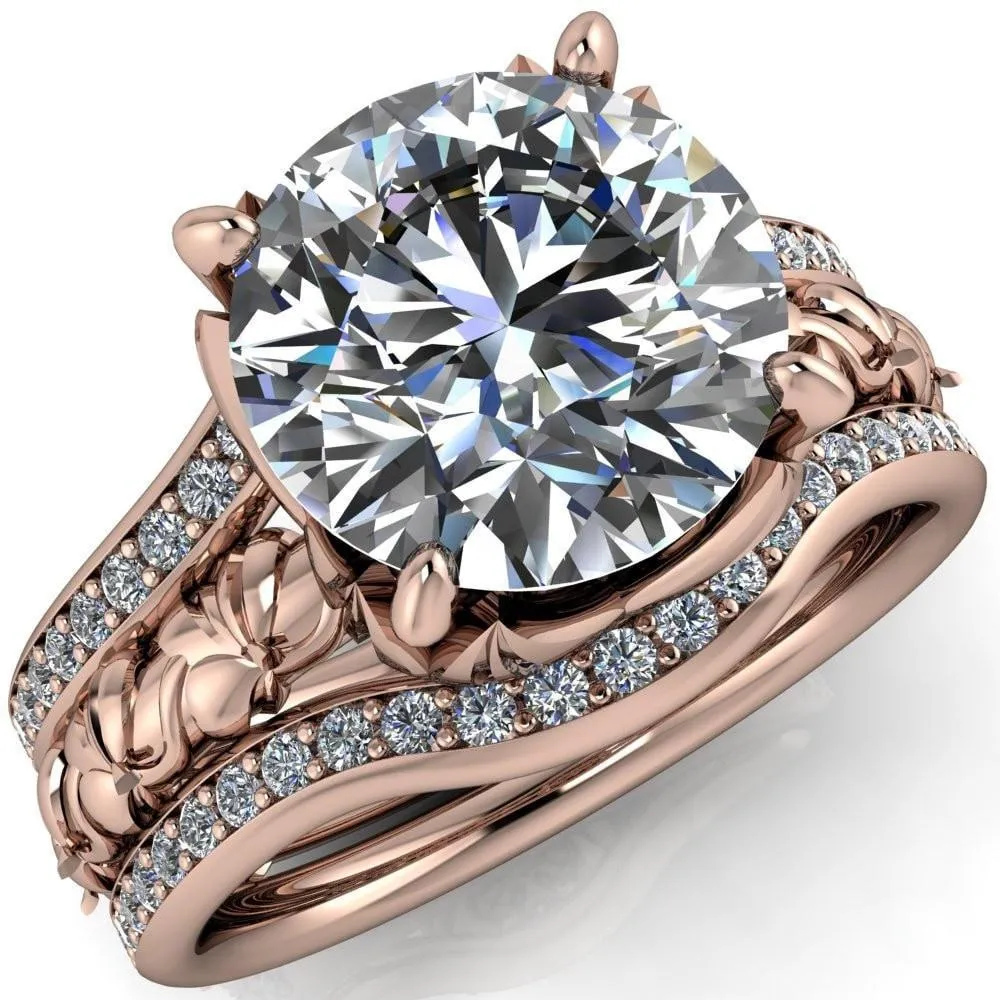 Angela Round Center Stone Juliette Rosa Ring