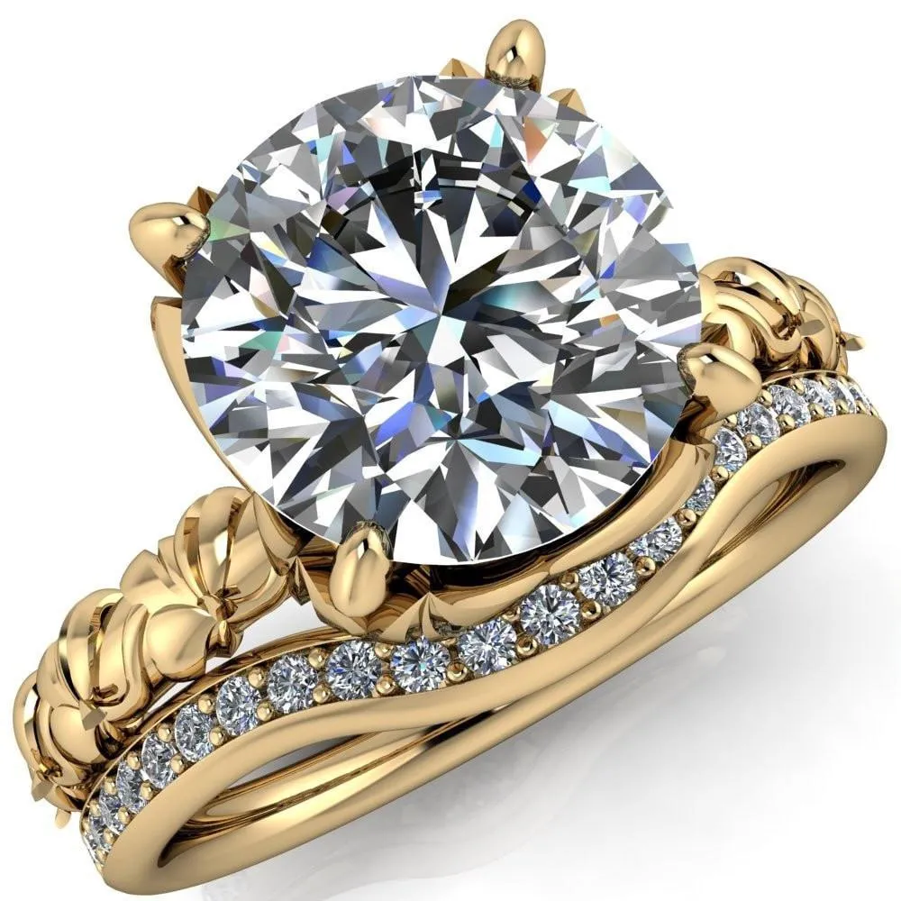 Angela Round Center Stone Juliette Rosa Ring