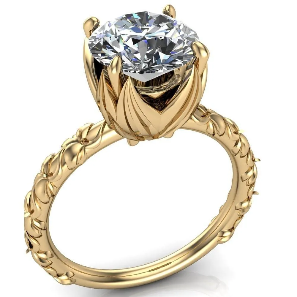 Angela Round Center Stone Juliette Rosa Ring