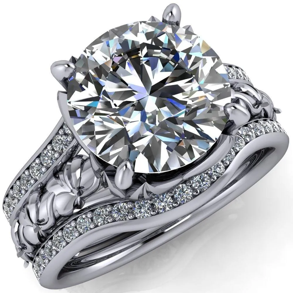 Angela Round Center Stone Juliette Rosa Ring
