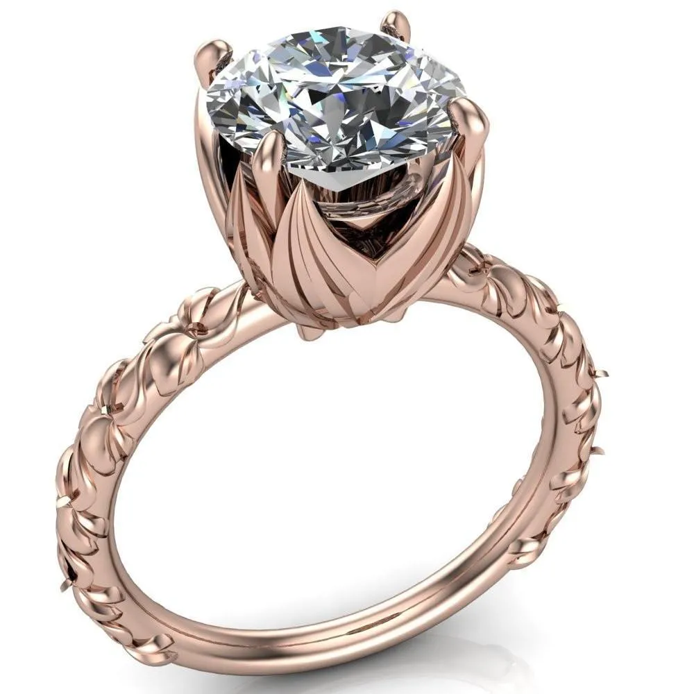 Angela Round Center Stone Juliette Rosa Ring