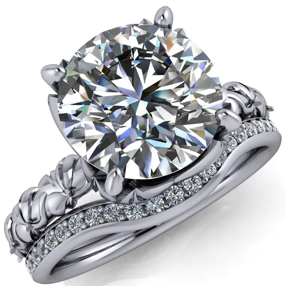 Angela Round Center Stone Juliette Rosa Ring
