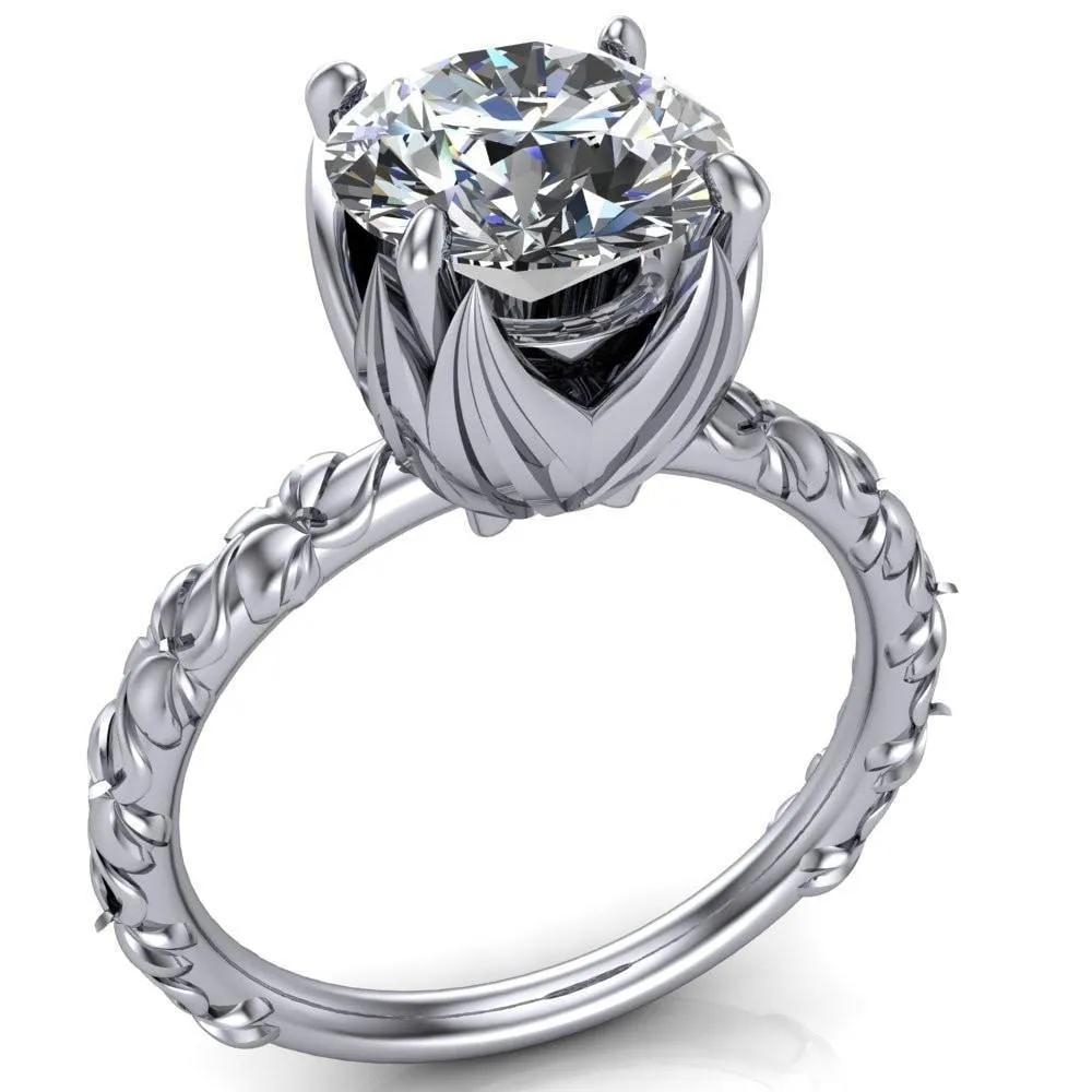 Angela Round Center Stone Juliette Rosa Ring