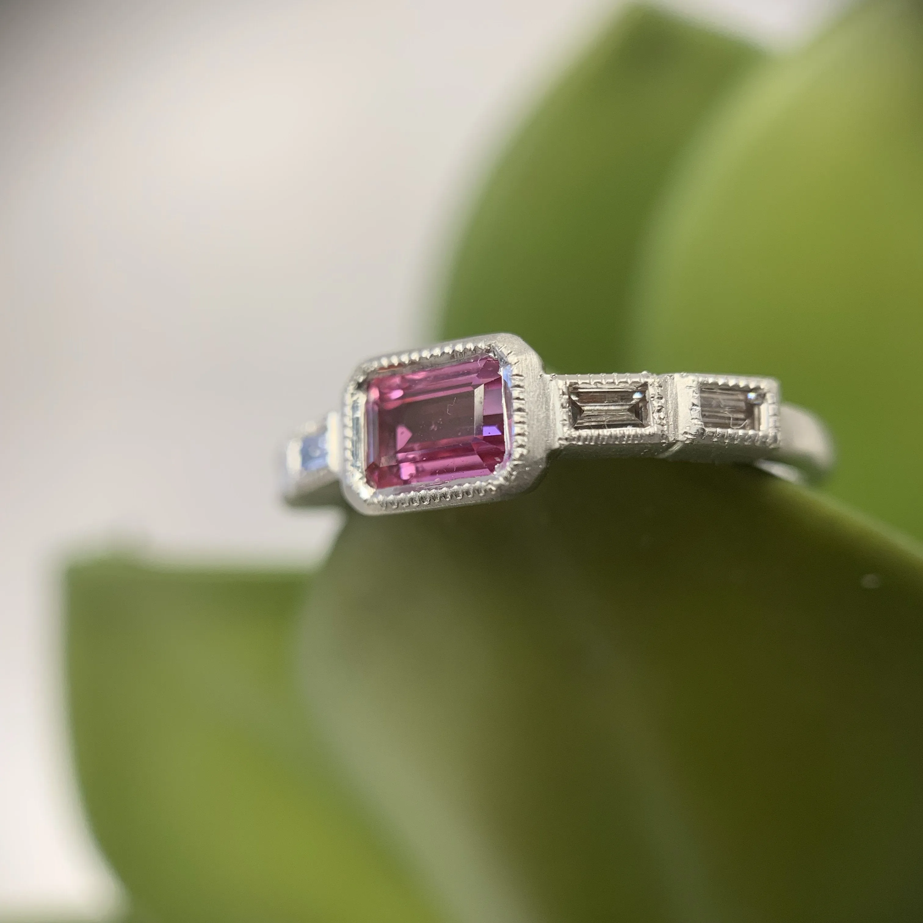 Anna East/West Baguette Ring