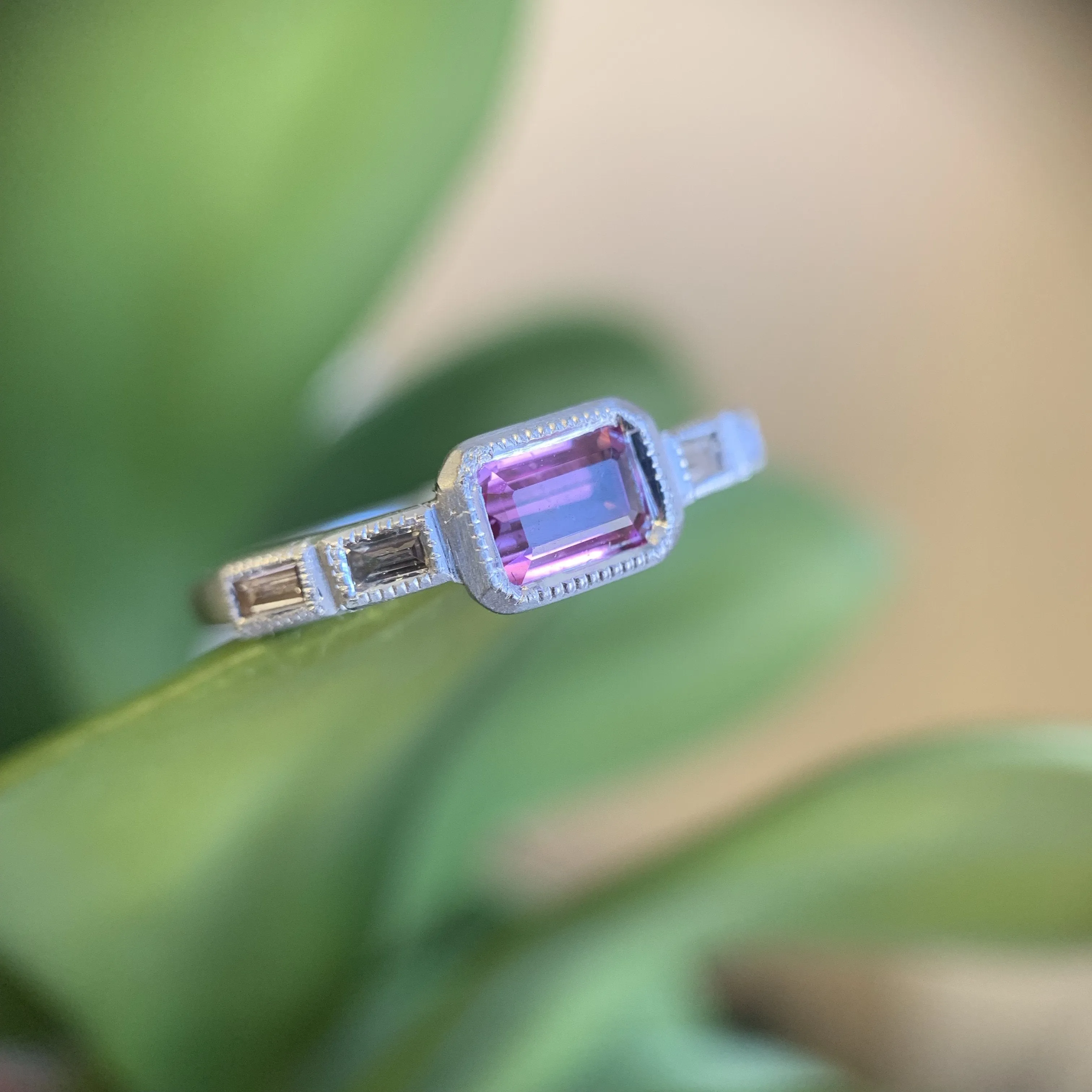 Anna East/West Baguette Ring