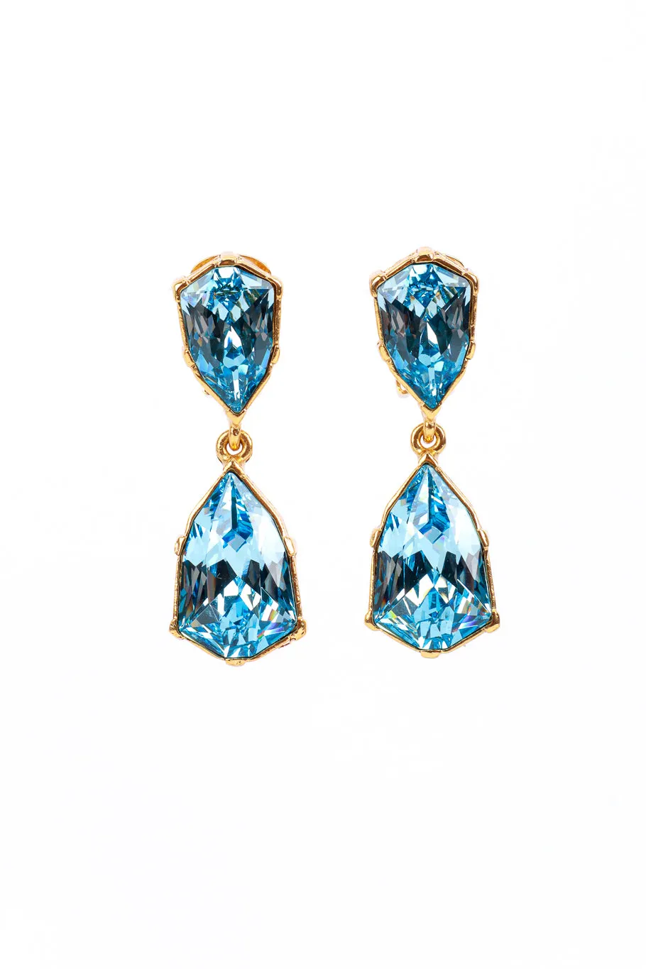 Aquamarine Gem Drop Earrings