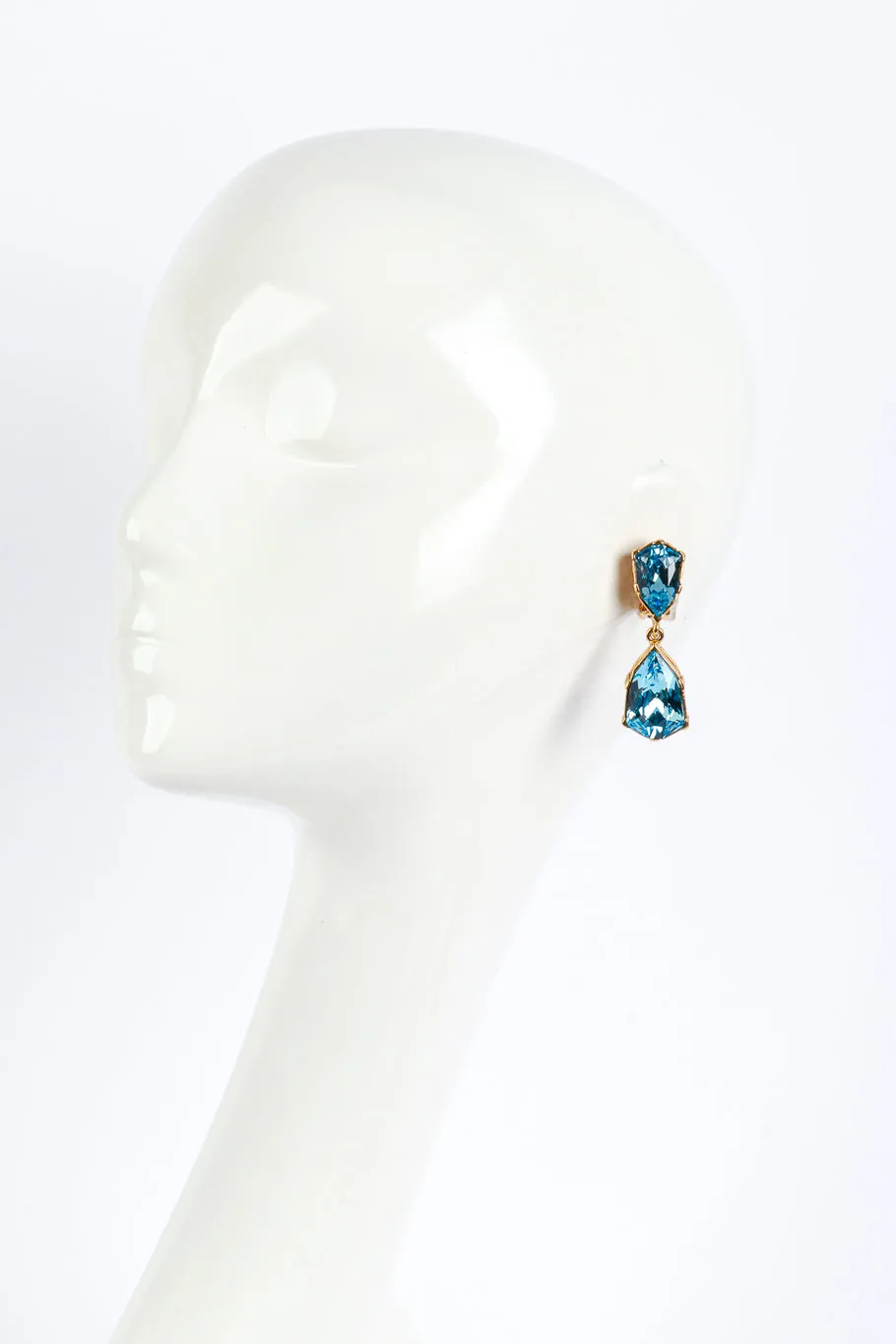 Aquamarine Gem Drop Earrings