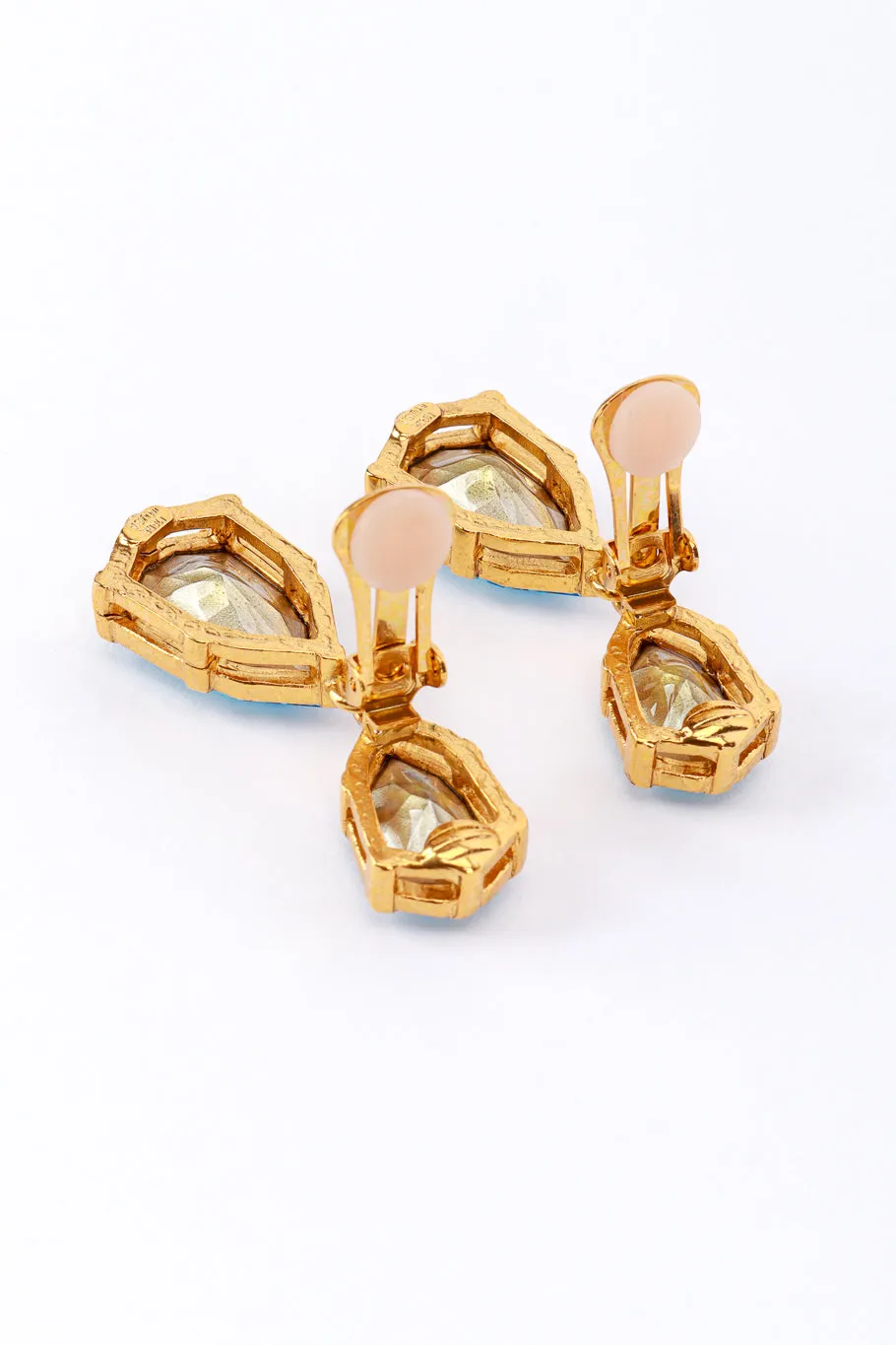 Aquamarine Gem Drop Earrings
