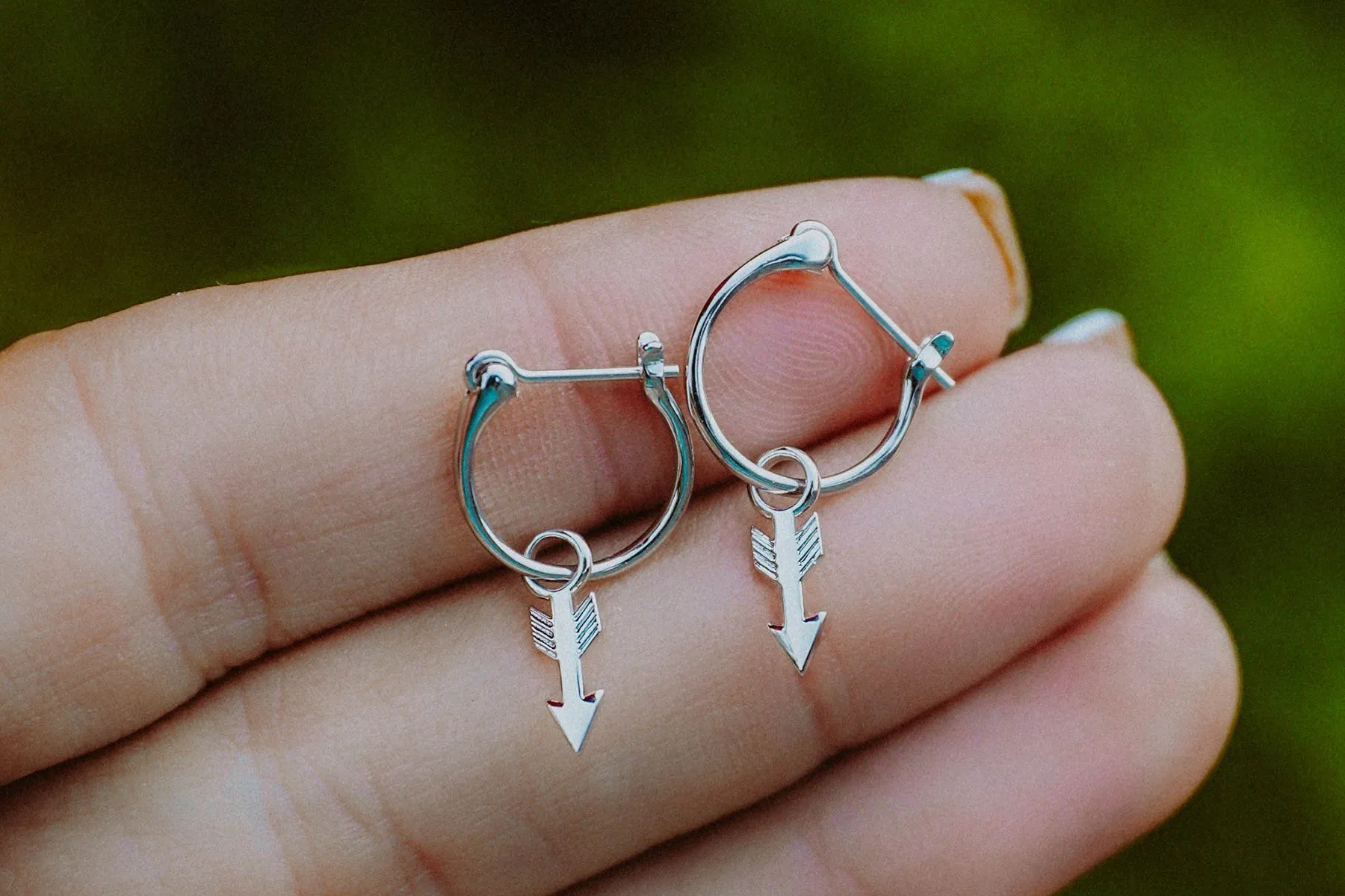 Arrow Hoop Earrings
