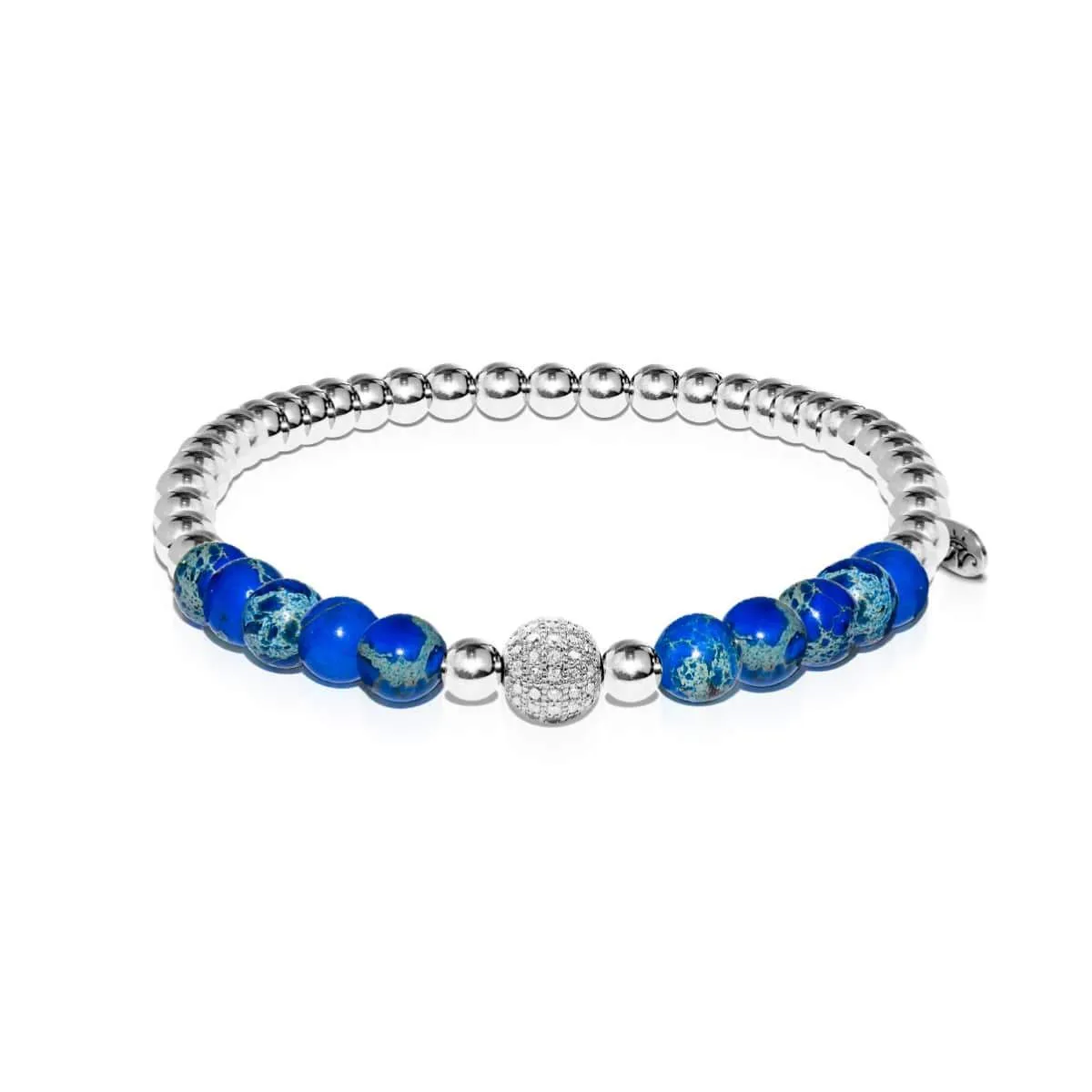 Atlantis | Silver | Crystal Sea Gemstone Bracelet