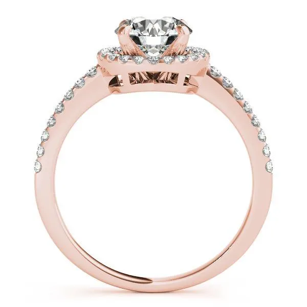 Auden Round Center Stone Halo Engagement Ring