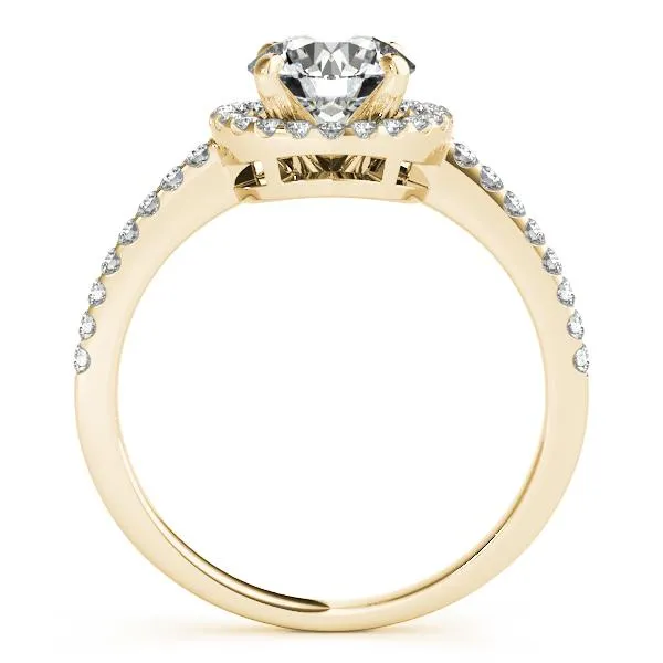 Auden Round Center Stone Halo Engagement Ring