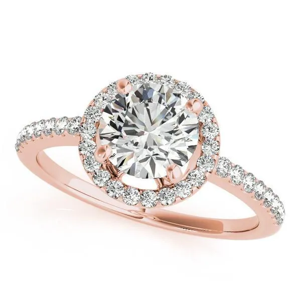 Auden Round Center Stone Halo Engagement Ring