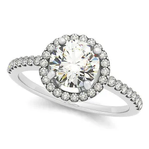 Auden Round Center Stone Halo Engagement Ring