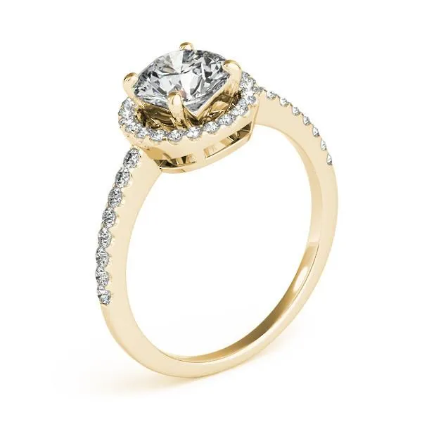 Auden Round Center Stone Halo Engagement Ring