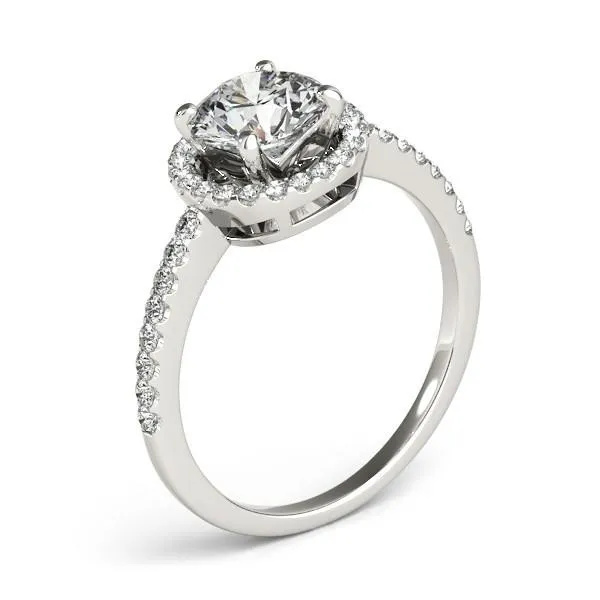 Auden Round Center Stone Halo Engagement Ring