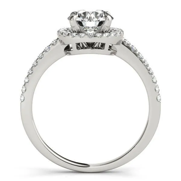 Auden Round Center Stone Halo Engagement Ring