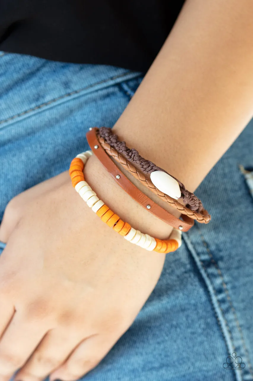 Beach Bounty Orange Paparazzi Bracelet