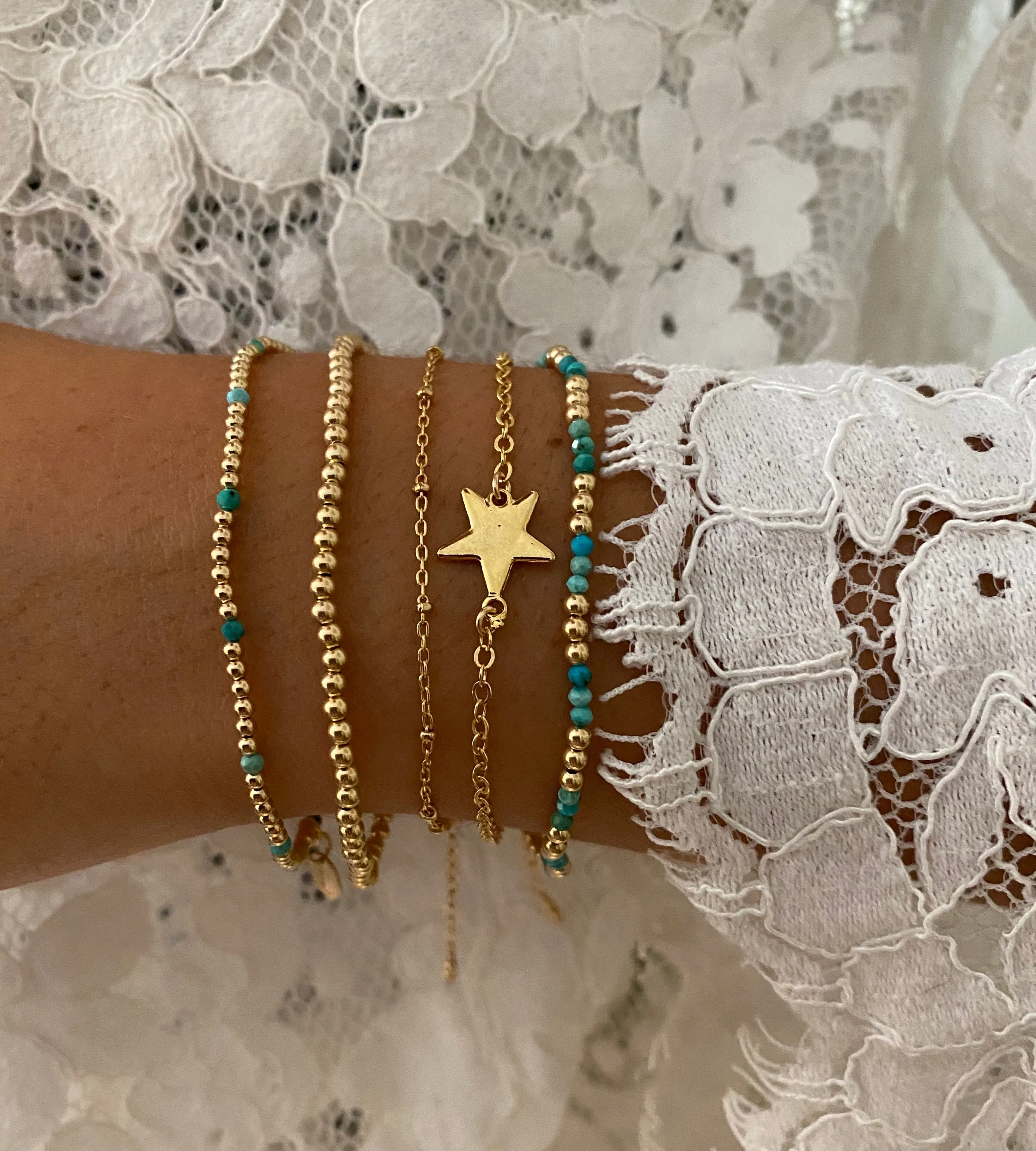 Bead Bracelet ~ 14Kt Gold Filled