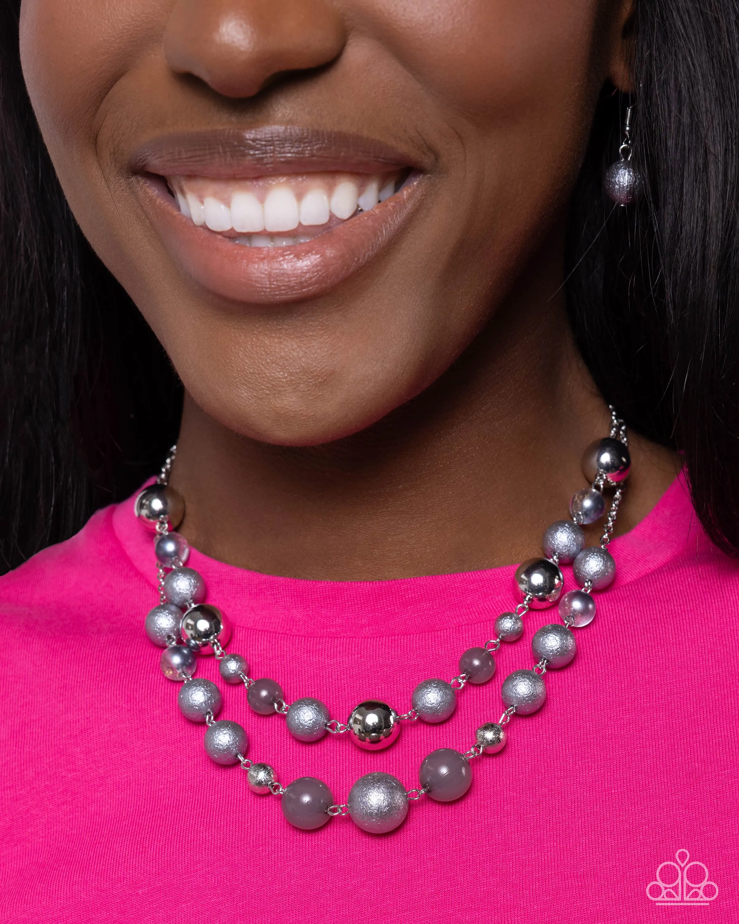 Beaded Benefit - Silver (Bead) Necklace