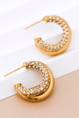 Bethany Crystal Hoops